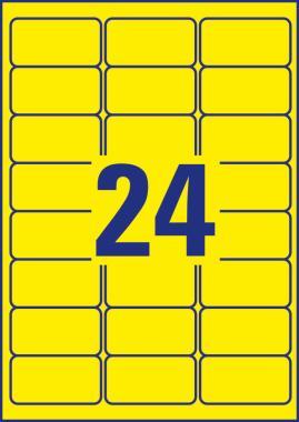 Avery univerzális visszaszedhető sárga címke 63,5 x 33,9 mm