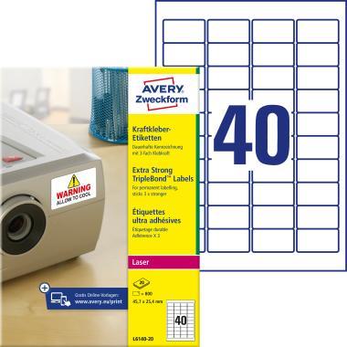 Avery háromszor erősebb tapadó címke 45,7 x 25,4 mm