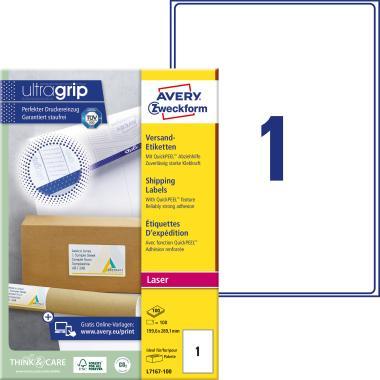 Avery fehér öntapadó csomag címke 199,6 x 289,1 mm