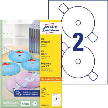 Avery nagyfedőképességű CD címke - SuperSize 117 mm
