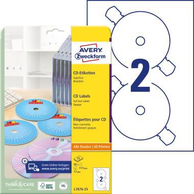 Avery nagyfedőképességű CD címke - SuperSize 117 mm