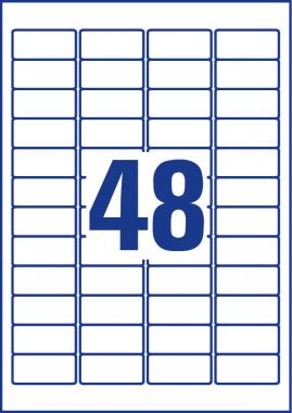 Avery szuper tapadású öntapadó papír címke - fehér 45,7x21,2 mm