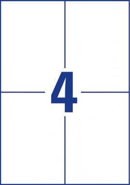 Avery szuper tapadású öntapadó papír címke - fehér 105x148 mm