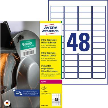 Avery ultra ellenálló címke 45,7 x 21,2 mm