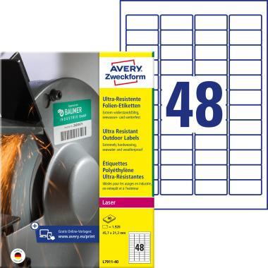 Avery ultra ellenálló címke 45,7 x 21,2 mm