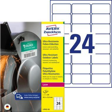 Avery ultra ellenálló címke 63,5 x 33,9 mm