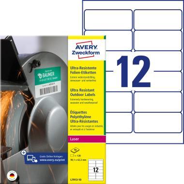 Avery ultra ellenálló címke 99,1 x 42,3 mm