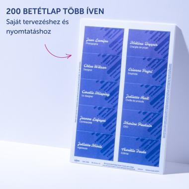 Avery betétlapok, 54 × 90 mm, 200 db - fehér