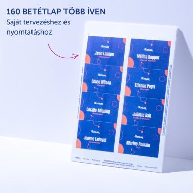 Avery betétlapok, 60 × 90 mm, 160 db - fehér
