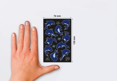 KID neon matricák - delfinek 1 ív