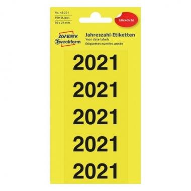 Avery fedő címke 60 x 24 mm 2021 évi felirattal