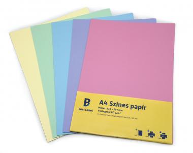 Színes papír pasztell pink A4 80g - os