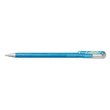 Pentel zselés rollertoll kupakos Dual-Hybrid metál 1,0 mm - szürkéskék + metálkék & ezüst
