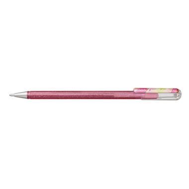 Pentel zselés rollertoll kupakos Dual-Hybrid metál 1,0 mm - világos pink + metálzöld & arany