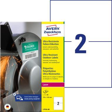 Avery ultra ellenálló címke 210 x 148 mm