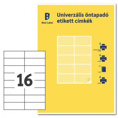 Univerzális címke 105x37mm