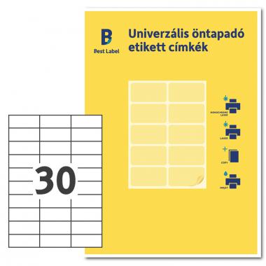 Univerzális címke 70x29,7mm