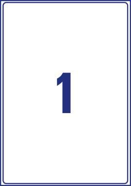 Avery újrahasznosított csomag címke 199,6 x 289,1 mm - fehér 100 ív