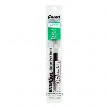 Pentel tollbetét zselés rollertollhoz tűhegyű EnerGel 0,5 mm - zöld
