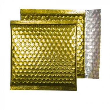 Légpárnás tasak szilikonos CSILLOGÓ ARANY CD 165x165