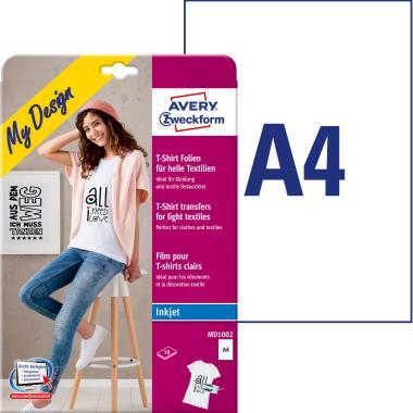 Avery textilre vasalható fólia, fehér és világos textíliákhoz