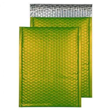 Metallic légpárnás tasak szilikonos MATT LIME ZÖLD 324x230