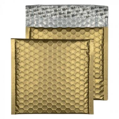 Metallic légpárnás tasak szilikonos MATT ARANY  CD 165x165