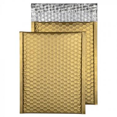 Metallic légpárnás tasak szilikonos MATT ARANY 250x180