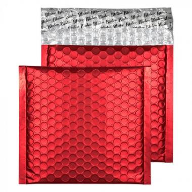 Metallic légpárnás tasak szilikonos MATT PIROS CD 165x165