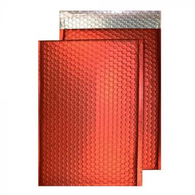Metallic légpárnás tasak szilikonos MATT PIROS 324x230
