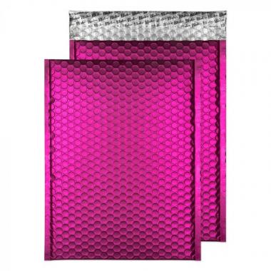 Metallic légpárnás tasak szilikonos MATT SOKKOLÓ PINK 324x230