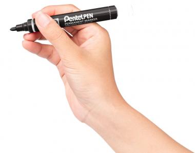 Pentel marker alkoholos kerek hegyű 2 mm - fekete