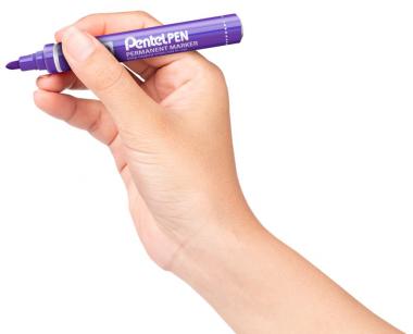 Pentel marker alkoholos kerek hegyű 2 mm - lila