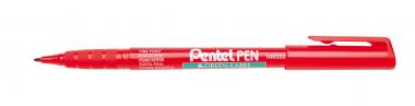Pentel marker alkoholos tűhegyű 89%-ban újrahasznosított 2 mm - piros