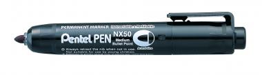 Pentel marker nyomógombos tölthető jumbo - fekete