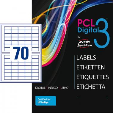 SRA3 Paper Labels 51x25mm white matt