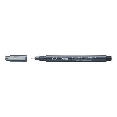 Pentel tűfilc Pointliner 0,3 mm - fekete