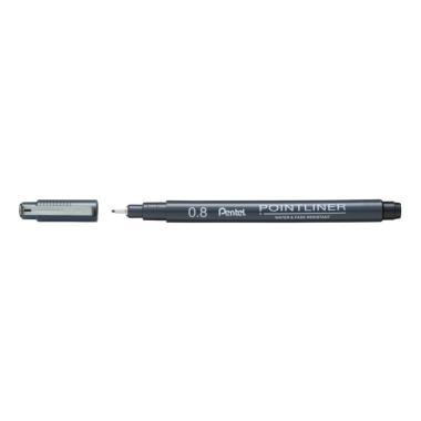 Pentel tűfilc Pointliner 0,8 mm - fekete