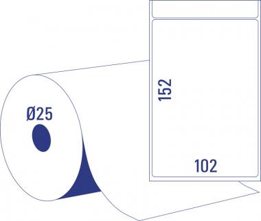 Avery DIREKT thermo címke 102 x 152 mm cséve Ø25 mm