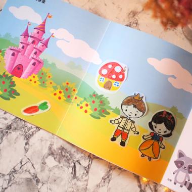 Stick\'n füzet átrajzoláshoz - My Fairytale, 203x150 mm, 30 lap - fehér