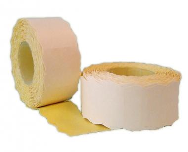 árazó szalag 25x16 mm SÁRGA színes