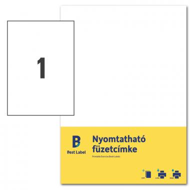 Best Label nyomtatható füzetcimke 210 x 297 mm