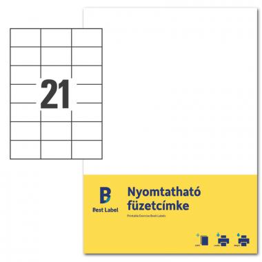 Best Label nyomtatható füzetcimke 70 x 42,3 mm