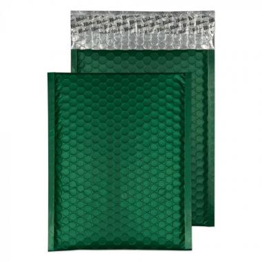 Metallic légpárnás tasak szilikonos MATT SÖTÉT FŰZÖLD 250x180