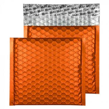 Metallic légpárnás tasak szilikonos MATT CD 165 x 165 mm - narancssárga