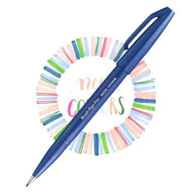 Pentel ecsettoll kalligrafikus hajlékony hegyű Brush Sign Pen - kék
