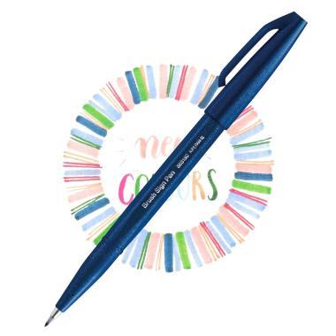 Pentel ecsettoll kalligrafikus hajlékony hegyű Brush Sign Pen - tengerkék