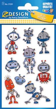 Avery glitter matrica - robot 1 ív