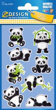 Avery Glossy matrica - panda 1 ív