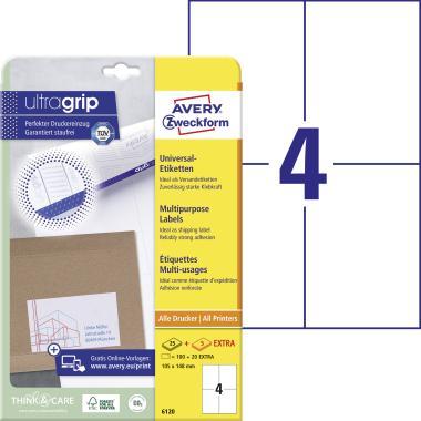 Avery univerzális címke - fehér 105 x 148 mm